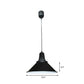 12"/14" W Extendable Cone Shade Metal Pendant Light Retro Style 1 Head Indoor Ceiling Hanging Light in Black Clearhalo 'Art Deco Pendants' 'Black' 'Cast Iron' 'Ceiling Lights' 'Ceramic' 'Crystal' 'Industrial Pendants' 'Industrial' 'Metal' 'Middle Century Pendants' 'Pendant Lights' 'Pendants' 'Rustic Pendants' 'Tiffany' Lighting' 142836
