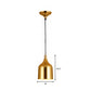 6"/8"/10.5" Dia Bottle Metal Ceiling Pendant Light Retro Style 1 Light Dining Table Hanging Lamp in Gold Clearhalo 'Ceiling Lights' 'Modern Pendants' 'Modern' 'Pendant Lights' 'Pendants' Lighting' 142972
