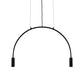 2/3/5 Lights Arched Pendant Lighting Contemporary Metal Black LED Suspension Light for Bar Clearhalo 'Ceiling Lights' 'Modern Pendants' 'Modern' 'Pendant Lights' 'Pendants' Lighting' 142979