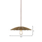 Brass Scalloped Hanging Ceiling Light Vintage Metal 1 Light Study Room Pendant Lamp Clearhalo 'Art Deco Pendants' 'Cast Iron' 'Ceiling Lights' 'Ceramic' 'Crystal' 'Industrial Pendants' 'Industrial' 'Metal' 'Middle Century Pendants' 'Pendant Lights' 'Pendants' 'Tiffany' Lighting' 143024
