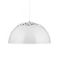 12"/16" Dia Industrial Domed Pendant Lighting 1 Light Metal Suspension Light with Hollow Out Design in Black/White Clearhalo 'Ceiling Lights' 'Modern Pendants' 'Modern' 'Pendant Lights' 'Pendants' Lighting' 143042