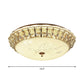Dome LED Flush-Mount Light Fixture Modern Style Clear Hand-Cut Crystal Close to Ceiling Lamp in Gold Clearhalo 'Ceiling Lights' 'Close To Ceiling Lights' 'Close to ceiling' 'Flush mount' Lighting' 1430949