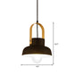 Retro Style Barn Pendant Lamp 1 Light Metal Hanging Ceiling Light with Leather Strap in White/Grey/Black Clearhalo 'Ceiling Lights' 'Modern Pendants' 'Modern' 'Pendant Lights' 'Pendants' Lighting' 143097