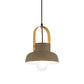 Retro Style Barn Pendant Lamp 1 Light Metal Hanging Ceiling Light with Leather Strap in White/Grey/Black Clearhalo 'Ceiling Lights' 'Modern Pendants' 'Modern' 'Pendant Lights' 'Pendants' Lighting' 143099