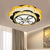 19.5"/23.5" Wide Modern Floral Flushmount Faceted Clear Glass LED Drawing Room Ceiling Flush in Chrome Chrome 19.5" Clearhalo 'Ceiling Lights' 'Close To Ceiling Lights' 'Close to ceiling' 'Flush mount' Lighting' 1431425