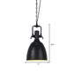 11"/14.5" Width Domed Metallic Ceiling Pendant Industrial 1 Head Coffee Shop Pendant Light Fixture in Black Clearhalo 'Art Deco Pendants' 'Black' 'Cast Iron' 'Ceiling Lights' 'Ceramic' 'Crystal' 'Industrial Pendants' 'Industrial' 'Metal' 'Middle Century Pendants' 'Pendant Lights' 'Pendants' 'Rustic Pendants' 'Tiffany' Lighting' 143199