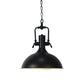 11"/14.5" Width Domed Metallic Ceiling Pendant Industrial 1 Head Coffee Shop Pendant Light Fixture in Black Clearhalo 'Art Deco Pendants' 'Black' 'Cast Iron' 'Ceiling Lights' 'Ceramic' 'Crystal' 'Industrial Pendants' 'Industrial' 'Metal' 'Middle Century Pendants' 'Pendant Lights' 'Pendants' 'Rustic Pendants' 'Tiffany' Lighting' 143201