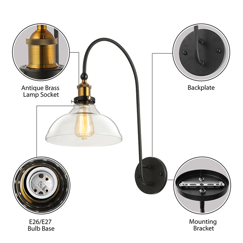 Wall Mounted Antique Light Bulb Socket