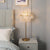 Single-Bulb Night Stand Lamp Postmodern Bedroom Table Light with Snowflake Crystal Shade in Gold Gold Clearhalo 'Lamps' 'Table Lamps' Lighting' 1432584