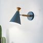 Metal Cone Shade Wall Light Nordic Style Rotatable 1 Light Bedside Reading Light in Blue/Green/Grey/White Clearhalo 'Cast Iron' 'Glass' 'Industrial' 'Modern wall lights' 'Modern' 'Tiffany' 'Traditional wall lights' 'Vanity Lights' 'Wall Lights' Lighting' 1433628