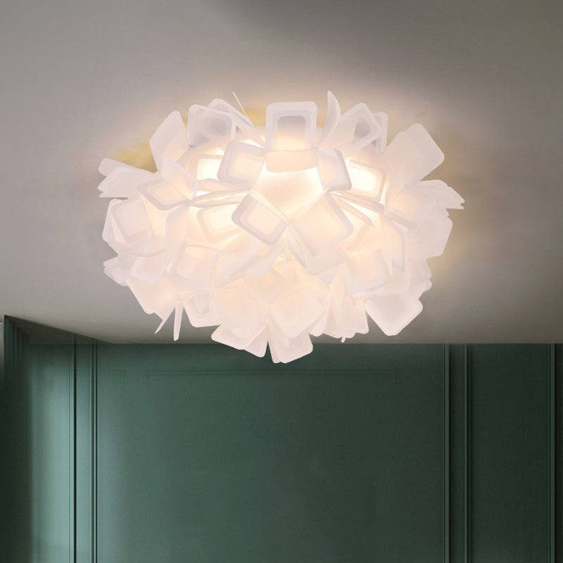 Art Deco Sinuous Flushmount Light with Acrylic Shade Led Bedroom Flush Lighting Clearhalo 'Ceiling Lights' 'Close To Ceiling Lights' 'Close to ceiling' 'Flush mount' Lighting' 1434163