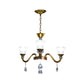 3/6/8-Head Bell Shaped Hanging Chandelier Traditional Gold Finish Clear Crystal Glass Pendant for Parlor Clearhalo 'Ceiling Lights' 'Chandeliers' 'Modern Chandeliers' 'Modern' Lighting' 1435230