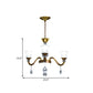 3/6/8-Head Bell Shaped Hanging Chandelier Traditional Gold Finish Clear Crystal Glass Pendant for Parlor Clearhalo 'Ceiling Lights' 'Chandeliers' 'Modern Chandeliers' 'Modern' Lighting' 1435231