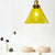 1 Light Hanging Ceiling Light with Cone Yellow Glass Industrial Living Room Pendant Lighting Yellow Clearhalo 'Ceiling Lights' 'Glass shade' 'Glass' 'Industrial Pendants' 'Industrial' 'Middle Century Pendants' 'Pendant Lights' 'Pendants' 'Tiffany' Lighting' 143905