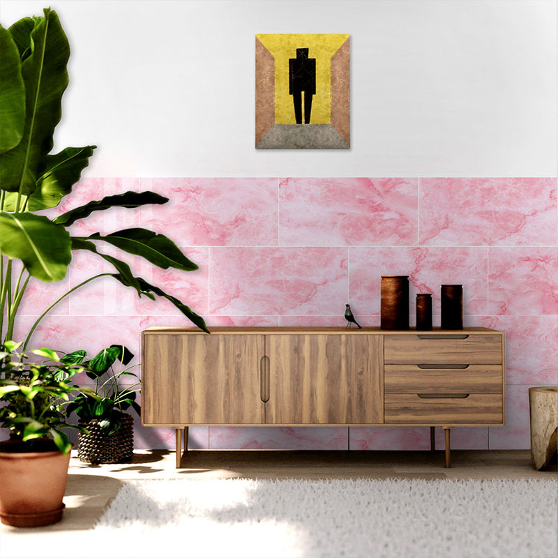 Modern Faux Marble Wallpaper Panels Pastel Color Pick Up Sticks Wall Decor for Kitchen Clearhalo 'Modern wall decor' 'Modern' 'Wallpaper' Wall Decor' 1440216