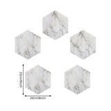 Contemporary Marble Look Wallpaper Panel for Living Room 5-sq ft Wall Art in Grey-White, Removable Clearhalo 'Modern wall decor' 'Modern' 'Wallpaper' Wall Decor' 1440257