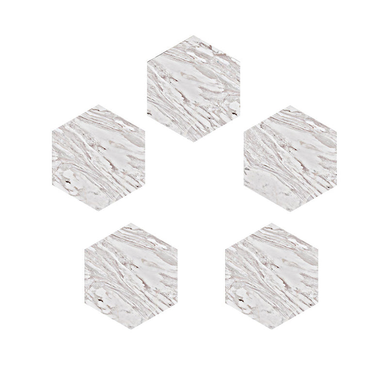 Contemporary Marble Look Wallpaper Panel for Living Room 5-sq ft Wall Art in Grey-White, Removable Clearhalo 'Modern wall decor' 'Modern' 'Wallpaper' Wall Decor' 1440266