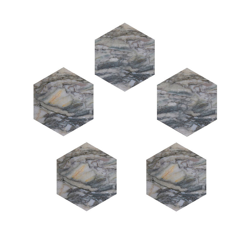 Grey Marble Effect Wallpaper Panel Set Peel and Paste Wall Covering for Living Room Clearhalo 'Modern wall decor' 'Modern' 'Wallpaper' Wall Decor' 1440286