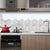Neat Granite Effect Wallpapers for Kitchen, Grey and White, 5-sq ft, Peel and Paste Gray-White Clearhalo 'Modern wall decor' 'Modern' 'Wallpaper' Wall Decor' 1440288