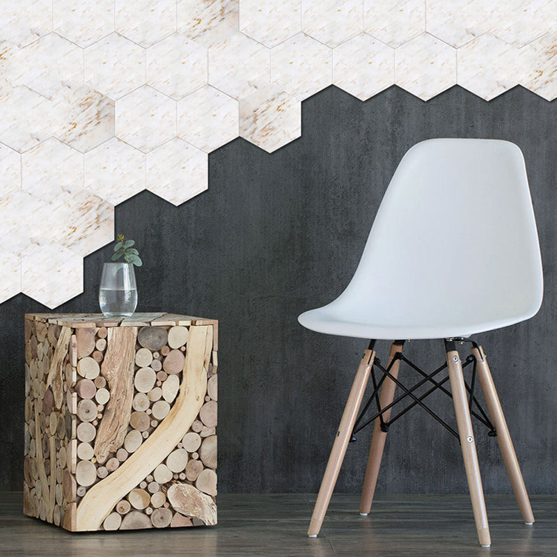 Pick Up Sticks Marble Wallpaper Panel 9' L x 8" W Minimalist Wall Covering in White Clearhalo 'Modern wall decor' 'Modern' 'Wallpaper' Wall Decor' 1440294