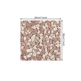 Red-White Rocks Wallpaper Panel Peel off Modern Style Kitchen Wall Decor, 11' L x 11" W Clearhalo 'Modern wall decor' 'Modern' 'Wallpaper' Wall Decor' 1440342