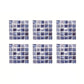 Modernist Tile Wallpaper Panel Set Blue Mosaics Wall Covering for Home, Easy to Remove Clearhalo 'Wall Decor' 'Wallpaper' 1440437