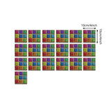 Colorful Faux Tiles Wallpaper Panels Bathroom Mosaic Effect Stick On Wall Decor, 4.1-sq ft Clearhalo 'Wall Decor' 'Wallpaper' 1440443