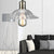 1 Light Hanging Ceiling Light with Scalloped Shade Ribbed Glass Industrial Living Room Pendant Lighting in Clear Clear Clearhalo 'Ceiling Lights' 'Glass shade' 'Glass' 'Industrial Pendants' 'Industrial' 'Middle Century Pendants' 'Pendant Lights' 'Pendants' 'Tiffany' Lighting' 144047