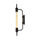 Metal Linear Wall Mount Light with Expose Bulb Loft 1 Light Balcony Wall Lighting in Black Clearhalo 'Art deco wall lights' 'Cast Iron' 'Glass' 'Industrial wall lights' 'Industrial' 'Middle century wall lights' 'Modern' 'Rustic wall lights' 'Tiffany' 'Traditional wall lights' 'Wall Lamps & Sconces' 'Wall Lights' Lighting' 144229