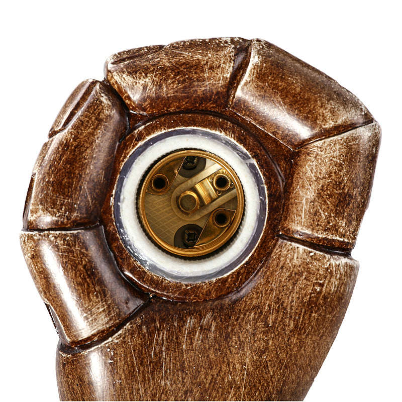 1 Head Wall Light with Right/Left Hand Shade Wood Industrial Style Living Room Sconce Light Fixture in Brown Clearhalo 'Art deco wall lights' 'Cast Iron' 'Glass' 'Industrial wall lights' 'Industrial' 'Middle century wall lights' 'Modern' 'Rustic wall lights' 'Tiffany' 'Traditional wall lights' 'Wall Lamps & Sconces' 'Wall Lights' Lighting' 144286