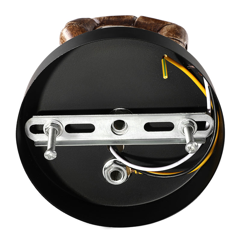 1 Head Wall Light with Right/Left Hand Shade Wood Industrial Style Living Room Sconce Light Fixture in Brown Clearhalo 'Art deco wall lights' 'Cast Iron' 'Glass' 'Industrial wall lights' 'Industrial' 'Middle century wall lights' 'Modern' 'Rustic wall lights' 'Tiffany' 'Traditional wall lights' 'Wall Lamps & Sconces' 'Wall Lights' Lighting' 144287