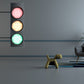 Creative Traffic Light Wall Mount Light 3 Lights Industrial LED Wall Lighting in Black for Bar Clearhalo 'Wall Lamps & Sconces' 'Wall Lights' Lighting' 144303