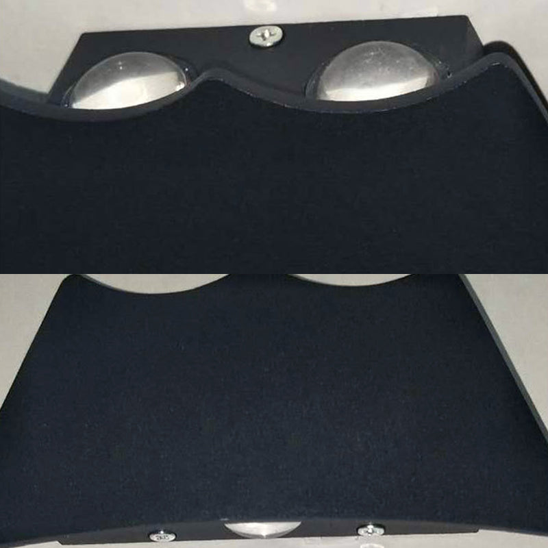 Black Trapezoid Shaped Wall Washer Light Modern Style Led Aluminum Wall Sconce Light for Bedroom, Warm/White Lighting Clearhalo 'Cast Iron' 'Glass' 'Industrial' 'Modern wall lights' 'Modern' 'Tiffany' 'Traditional wall lights' 'Wall Lamps & Sconces' 'Wall Lights' Lighting' 144318