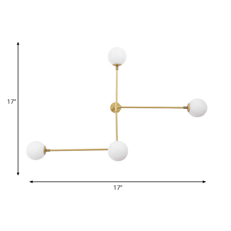 2/4 Lights Crossed Lines Wall Mounted Light Post Modern Glass Shade Wall Lamp in Black/Gold Clearhalo 'Cast Iron' 'Glass' 'Industrial' 'Modern wall lights' 'Modern' 'Tiffany' 'Traditional wall lights' 'Wall Lamps & Sconces' 'Wall Lights' Lighting' 144622