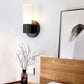 Cylinder White Glass Sconce Lamp Modernist 1 Light Black Led Wall Mounted Light Fixture Clearhalo 'Cast Iron' 'Glass' 'Industrial' 'Modern wall lights' 'Modern' 'Tiffany' 'Traditional wall lights' 'Wall Lamps & Sconces' 'Wall Lights' Lighting' 144654
