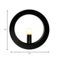 Black/White Circle Wall Light Fixture 1 Light Simple Metallic Wall Lamp for Bedroom Hallway Clearhalo 'Cast Iron' 'Glass' 'Industrial' 'Modern wall lights' 'Modern' 'Tiffany' 'Traditional wall lights' 'Wall Lamps & Sconces' 'Wall Lights' Lighting' 144680