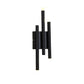 2/4 Lights Linear Wall Lamp Modern Simple Metal Wall Mounted Light in Black for Hallway Clearhalo 'Cast Iron' 'Glass' 'Industrial' 'Modern wall lights' 'Modern' 'Tiffany' 'Traditional wall lights' 'Wall Lamps & Sconces' 'Wall Lights' Lighting' 144785