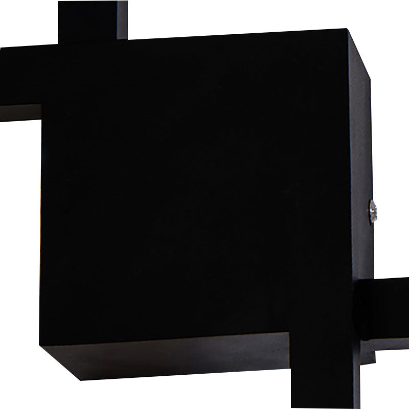 LED Dining Room Sconce Light with Picture-Frame Acrylic Shade Black/White Wall Lighting Ideas in Warm/White Light Clearhalo 'Cast Iron' 'Glass' 'Industrial' 'Modern wall lights' 'Modern' 'Tiffany' 'Traditional wall lights' 'Wall Lamps & Sconces' 'Wall Lights' Lighting' 144793