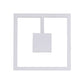 Square Wall Lighting Simple Acrylic LED Black/White Sconce Light Fixture in Warm/White Light for Bedroom Clearhalo 'Cast Iron' 'Glass' 'Industrial' 'Modern wall lights' 'Modern' 'Tiffany' 'Traditional wall lights' 'Wall Lamps & Sconces' 'Wall Lights' Lighting' 144813