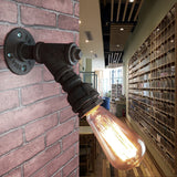 1 Head Wall Light Sconce Antique Stylish Piped Metal Mini Sconce Lighting Fixture in Rust/Black for Restaurant Rust Clearhalo 'Art deco wall lights' 'Cast Iron' 'Glass' 'Industrial wall lights' 'Industrial' 'Middle century wall lights' 'Modern' 'Rustic wall lights' 'Tiffany' 'Traditional wall lights' 'Wall Lamps & Sconces' 'Wall Lights' Lighting' 144818