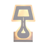 Modern LED Wall Sconce with Acrylic Shade Black/White Desk Lamp Shaped Wall Lighting Fixture in Warm/White Light Clearhalo 'Art deco wall lights' 'Cast Iron' 'Glass' 'Industrial wall lights' 'Industrial' 'Middle century wall lights' 'Modern' 'Rustic wall lights' 'Tiffany' 'Traditional wall lights' 'Wall Lamps & Sconces' 'Wall Lights' Lighting' 144853