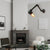 Black Finish 1 Bulb Wall Light Fixture Industrial Style Metal Piped Wall Sconce for Living Room Black Clearhalo 'Art deco wall lights' 'Cast Iron' 'Glass' 'Industrial wall lights' 'Industrial' 'Middle century wall lights' 'Modern' 'Rustic wall lights' 'Tiffany' 'Traditional wall lights' 'Wall Lamps & Sconces' 'Wall Lights' Lighting' 144876
