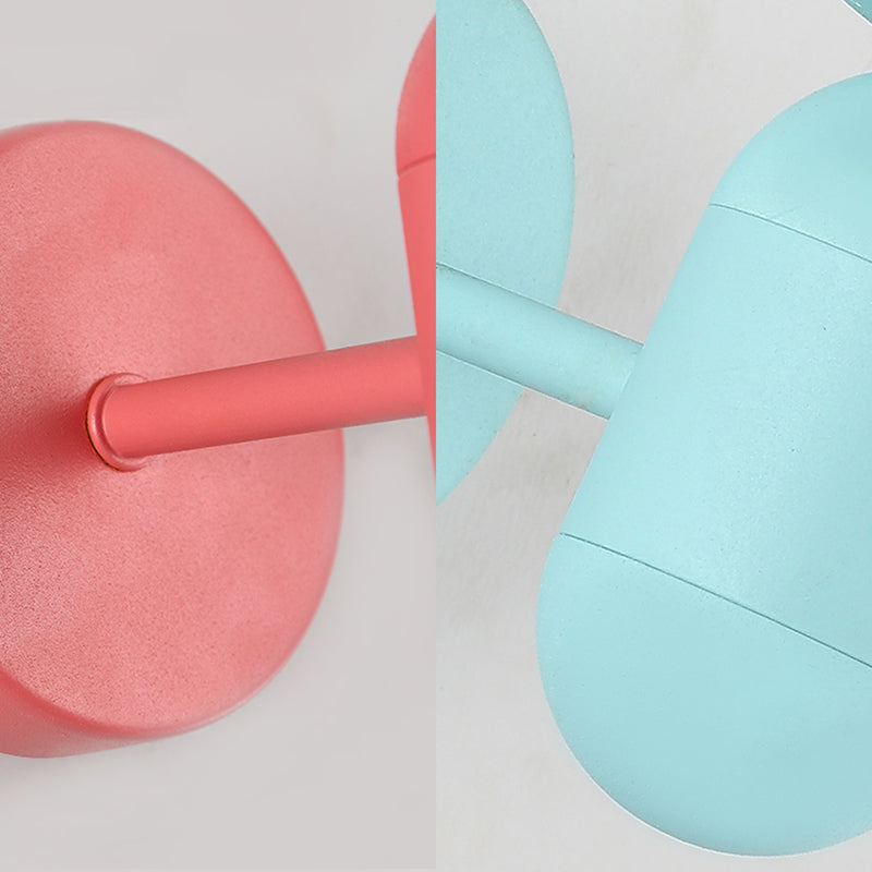 1 Light Orb Shade Wall Light with Capsule Macaron Loft Metallic Wall Lamp for Balcony Kitchen Clearhalo 'Cast Iron' 'Glass' 'Industrial' 'Modern wall lights' 'Modern' 'Tiffany' 'Traditional wall lights' 'Wall Lamps & Sconces' 'Wall Lights' Lighting' 144966