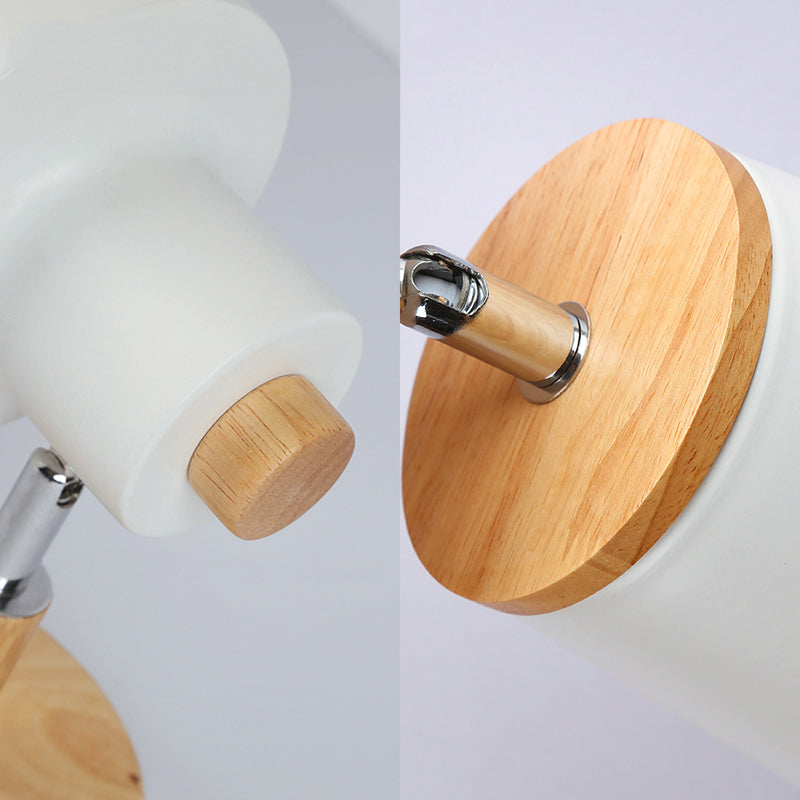 Office Showroom Domed Wall Light Angle Adjustable Metal 1 Light Nordic Style Wall Lamp in White Clearhalo 'Cast Iron' 'Glass' 'Industrial' 'Modern' 'Tiffany' 'Traditional wall lights' 'Wall Lamps & Sconces' 'Wall Lights' Lighting' 144981