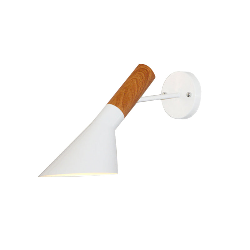 Nordic Style Monochrome Wall Light Single Bulb Metallic Sconce Light for Showroom Gallery Clearhalo 'Cast Iron' 'Glass' 'Industrial' 'Modern wall lights' 'Modern' 'Tiffany' 'Traditional wall lights' 'Wall Lamps & Sconces' 'Wall Lights' Lighting' 144995