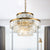 3 Layers Clear Crystal Rod Chandelier Postmodern 23.5"/31.5" Wide 9-Light Dining Room Hanging Pendant Light Clear Clearhalo 'Ceiling Lights' 'Chandeliers' 'Clear' 'Industrial' 'Modern Chandeliers' 'Modern' 'Tiffany' 'Traditional Chandeliers' Lighting' 1450911