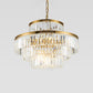3 Layers Clear Crystal Rod Chandelier Postmodern 23.5"/31.5" Wide 9-Light Dining Room Hanging Pendant Light Clearhalo 'Ceiling Lights' 'Chandeliers' 'Clear' 'Industrial' 'Modern Chandeliers' 'Modern' 'Tiffany' 'Traditional Chandeliers' Lighting' 1450913