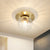 Mini LED Flush Light Simplicity Foyer Ceiling Flush Mount with Ball Clear Glass Shade in Gold - Gold - Clearhalo - 'Ceiling Lights' - 'Close To Ceiling Lights' - 'Close to ceiling' - 'Flush mount' - Lighting' - 1450954
