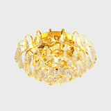 1/3/4-Bulb Flush Mount Lamp Modern Dome/Cone/Tapered Shape Clear Crystal Ceiling Light for Corridor Clearhalo 'Ceiling Lights' 'Close To Ceiling Lights' 'Close to ceiling' 'Flush mount' Lighting' 1451107