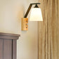 Bucket Shade Stair Corridor Wall Lamp Opal Glass 1 Head Contemporary Sconce Light Clearhalo 'Modern wall lights' 'Modern' 'Wall Lamps & Sconces' 'Wall Lights' Lighting' 145112